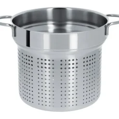 Marmites*CRISTEL Ensemble Cuiseur à Pâtes Mutine Ø 22 cm Manche Fixe Inox