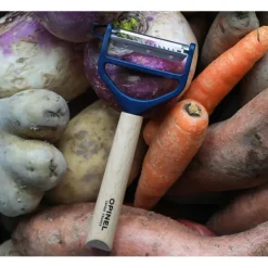 Eplucheurs, Dénoyauteur*OPINEL Eplucheur en Bois Bleu T-duo