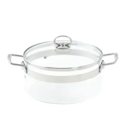 Faitout*MASTRAD Faitout en Verre avec Couvercle 24 x H 12 cm Belissam