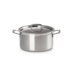 Faitout*LE CREUSET Faitout Inox 24 cm avec Couvercle