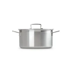 Faitout*LE CREUSET Faitout Inox 24 cm avec Couvercle