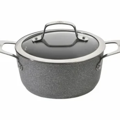 Faitout*BALLARINI Faitout Pierre 24 cm avec couvercle Salina Granitium