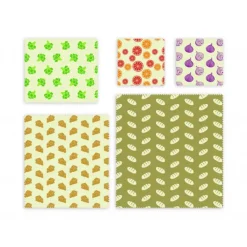 Conservation*NUTS Feuille Emballage Alimentaire Cire Abeille (x5)