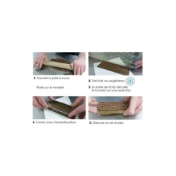 Décoration Comestible*FLORENSUC Feuille Transfert Chocolat Feu d'Artifice 250x400 mm (x10)