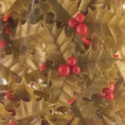 Décoration Gâteau*MALLARD FERRIERE Feuilles de Houx Triple Dorées x144