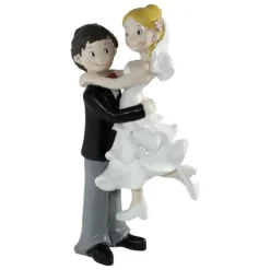 Décoration Gâteau*CUISINEADDICT Figurine Mariage Couple Enlacé 15 cm