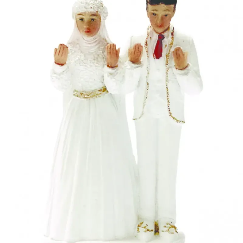 Décoration Gâteau*CUISINEADDICT Figurine Mariage Couple Oriental 14,5 cm
