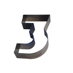 Cercle À Patisserie|Emporte Pièce - Découpoir Pâtisserie*GOBEL FIN DE SERIE Chiffre inox 3 Moule-Découpoir 100 mm