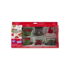 Emporte Pièce - Découpoir Pâtisserie*WILTON FIN DE SERIE Emporte-Pièce Inox Personnages Noël (x7)