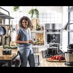 Faitout*KITCHENAID FIN DE SERIE Faitout Émaillé 24cm Noir Onyx