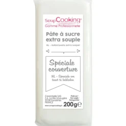 Pâte À Sucre*SCRAPCOOKING FIN DE SERIE Pâte à Sucre Blanche Spéciale Couverture 200g