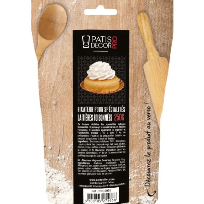 Additifs Alimentaires*PATISDECOR Fixateur Spécialités Laitières 125 g Patisdécor