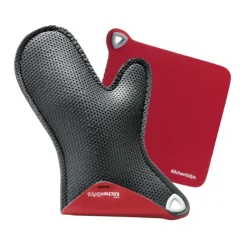 Gant De Cuisine*CUISINEADDICT Gant et Manique de Cuisine Néoprène Noir 28 cm Kitchen Grips