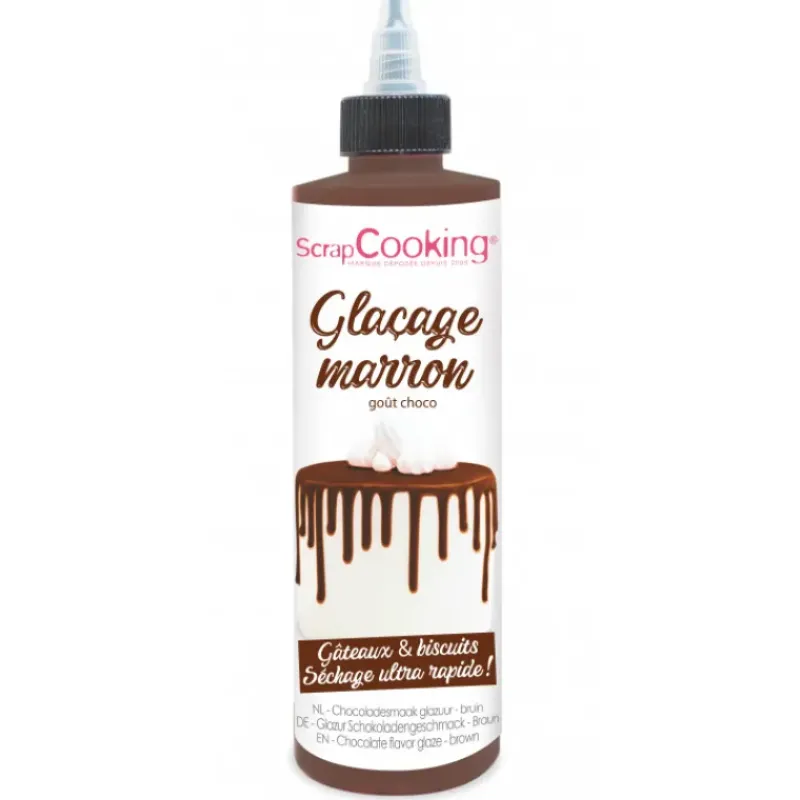 Nappages Et Glaçages*SCRAPCOOKING Glaçage Marron goût Chocolat 130 g