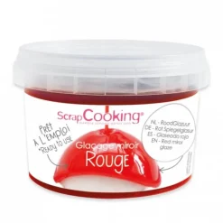 Nappages Et Glaçages*SCRAPCOOKING Glaçage Miroir Rouge 300 g