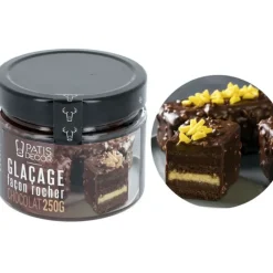 Nappages Et Glaçages*PATISDECOR Glaçage Rocher Chocolat Noir 250 g Patisdécor