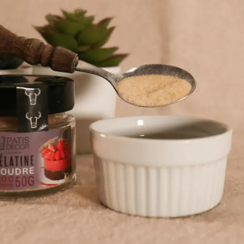 Additifs Alimentaires*PATISDECOR Gélatine Bovine en Poudre 200 Blooms 50 g Patisdécor