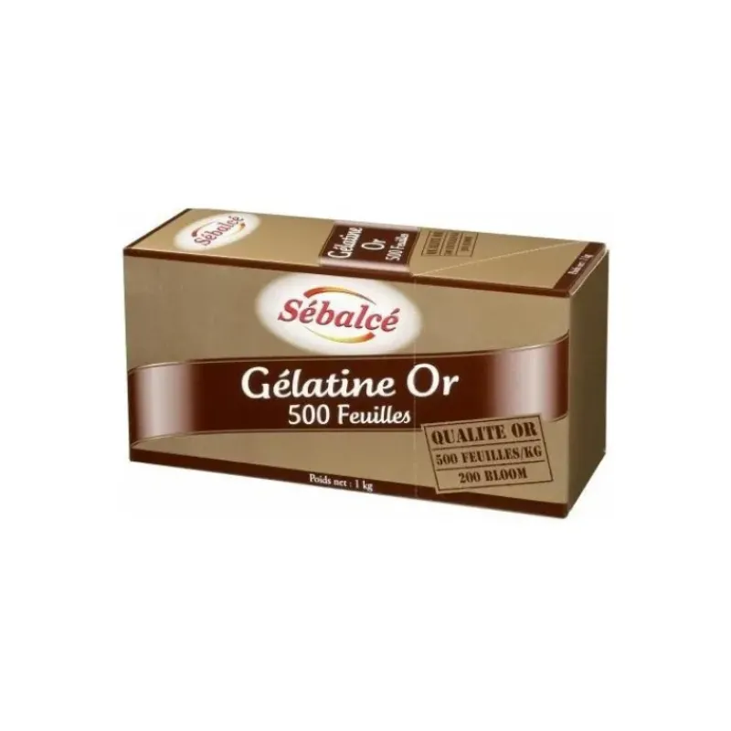 Additifs Alimentaires*SEBALCE Gélatine Or 500 feuilles 1kg 200 bloom Sébalcé