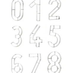 Cercle À Patisserie|Emporte Pièce - Découpoir Pâtisserie*MALLARD FERRIERE Grand Emporte Pièce Inox Chiffre 4 32x18 cm