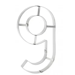 Cercle À Patisserie|Emporte Pièce - Découpoir Pâtisserie*MALLARD FERRIERE Grand Emporte Pièce Inox Chiffre 6 ou 9 32x18 cm (x1)