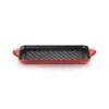 Plat De Cuisson|Grills*LE CREUSET Gril en Fonte Rectangulaire 32 cm Cerise