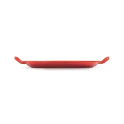 Plat De Cuisson|Grills*LE CREUSET Gril en Fonte Rectangulaire 30 cm Cerise