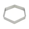 Cercle À Patisserie*MALLARD FERRIERE Hexagone à Mousse Inox 30 cm x H 4,5 cm Mallard