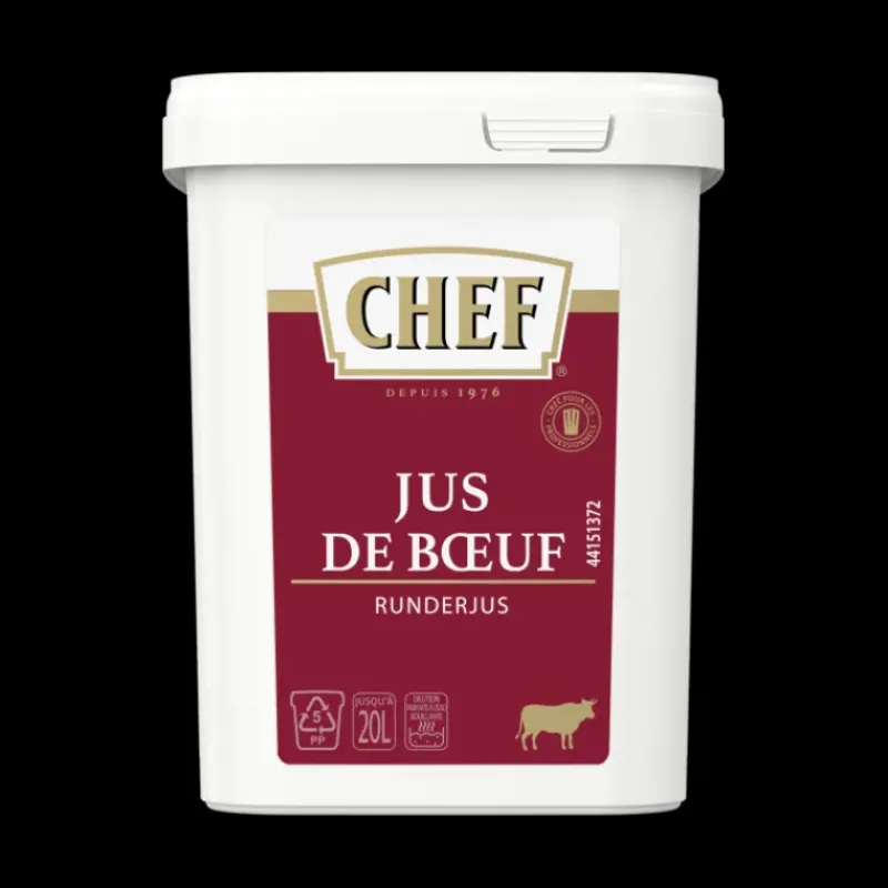 Fonds De Sauce - Sauces*CHEF Jus de Boeuf déshydraté 20L 600g