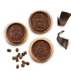 Moules À Chocolat|Moule Silicone*SILIKOMART Kit Biscuit Chocolat Rond Noël Ø 5,7 cm (x6)