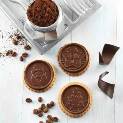 Moules À Chocolat|Moule Silicone*SILIKOMART Kit Biscuit Chocolat Rond Noël Ø 5,7 cm (x6)