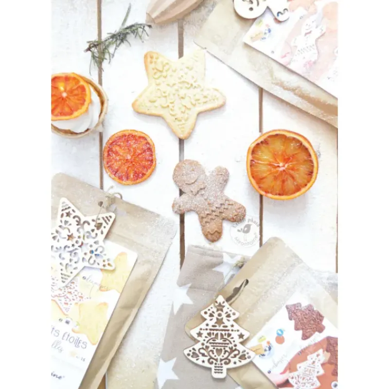 Produits Bio|Préparation Pâtisserie*MIRONTAINE Kit Biscuit de Noël Pain d'Épice Bio