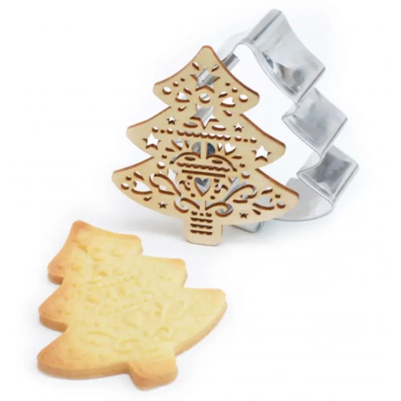 Emporte Pièce - Découpoir Pâtisserie*SCRAPCOOKING Kit Biscuit de Noël Sapin 8,2 cm
