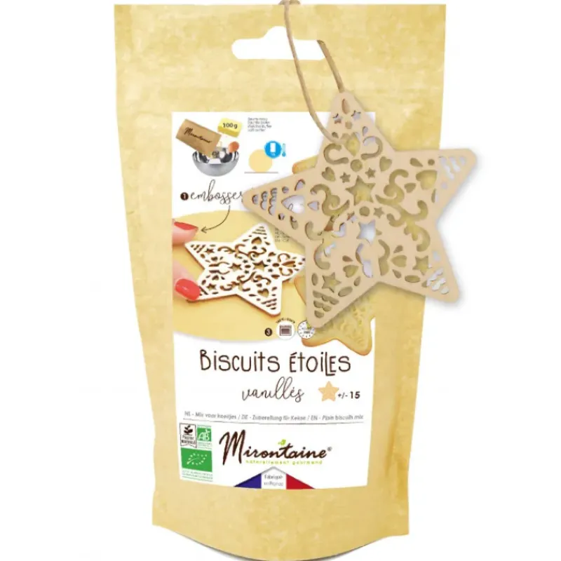 Produits Bio|Préparation Pâtisserie*MIRONTAINE Kit Biscuit de Noël Vanille Bio