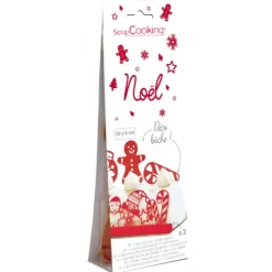 Décoration Gâteau*SCRAPCOOKING Kit Déco Bûche de Noël Rouge