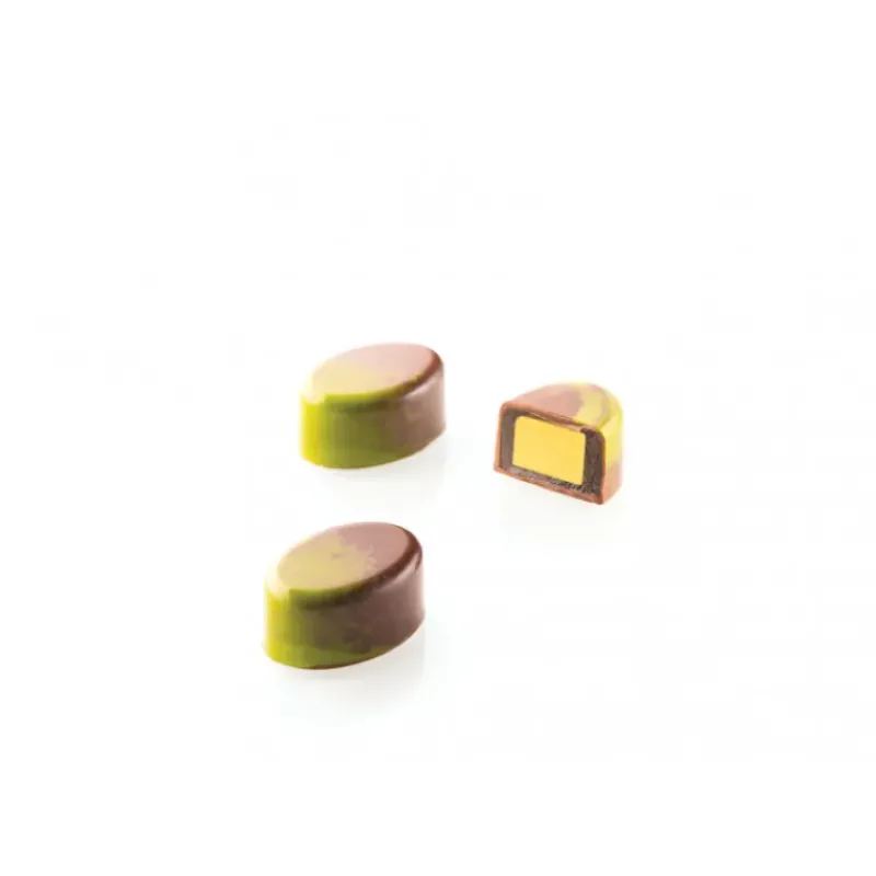 Moules À Chocolat*SILIKOMART Kit Moule Chocolat Ovale avec Insert (x24) Chocado