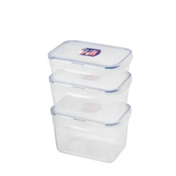 Conservation*LOCK AND LOCK Lot 3 Boîtes de Conservation Rectangulaires