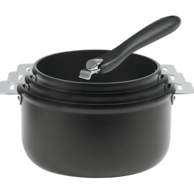 Batterie De Cuisine|Casseroles*CRISTEL Lot de 3 Casseroles Aluminium avec 1 Poignée Noire Cookway Amovible