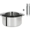 Casseroles*CRISTEL Lot de 4 Casseroles inox Mutine avec 2 Poignées Zénith Amovibles