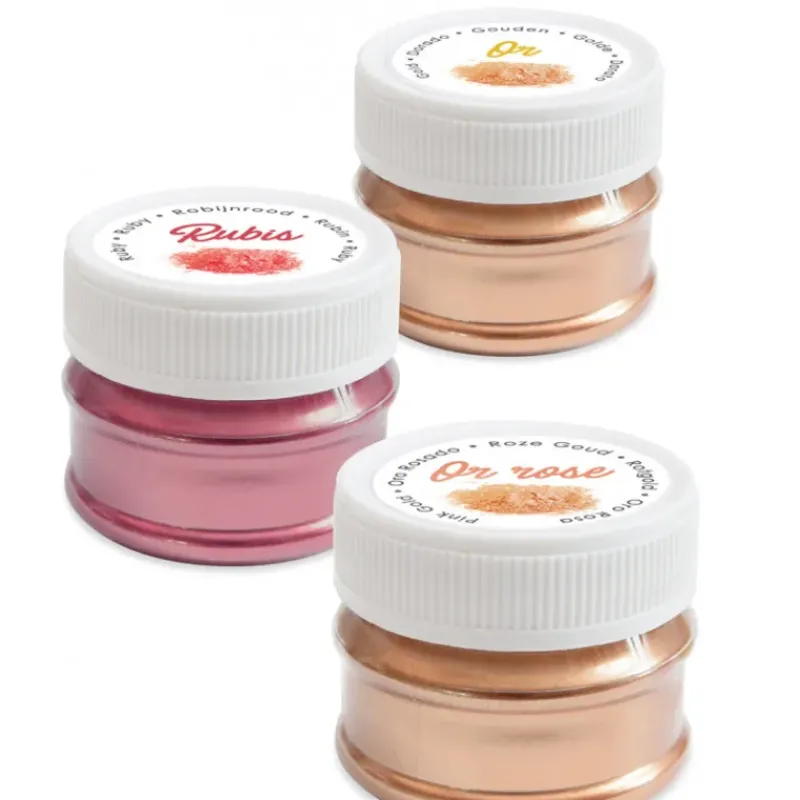 Colorants Alimentaires*SCRAPCOOKING Lot de 3 Colorants Alimentaires de Surface Irisés