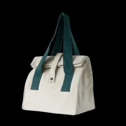 Sac En Tissu*PEBBLY Lunch Bag avec Anses Bleues 32 x 25 x 17 cm