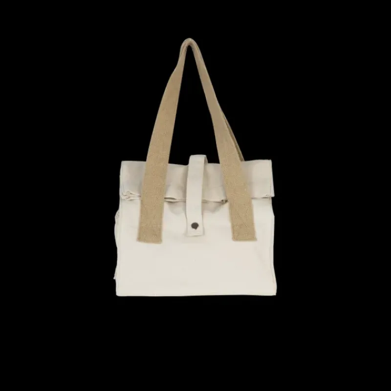 Sac En Tissu*PEBBLY Lunch Bag avec Anses Marron Clair 32 x 25 x 17 cm