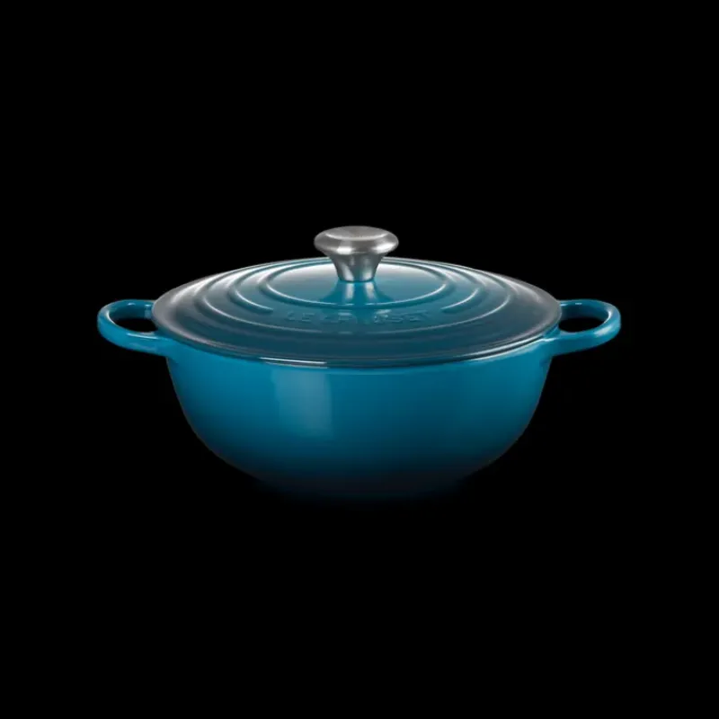 Marmites*LE CREUSET Marmite en fonte 26 cm Deep Teal Signature