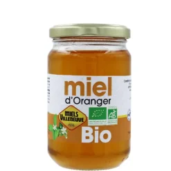 Produits Bio*MIELS VILLENEUVE Miel d'Oranger Bio 375 g