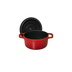 Cocotte En Fonte*CHASSEUR Mini Cocotte en Fonte Ronde 12 cm Rubis