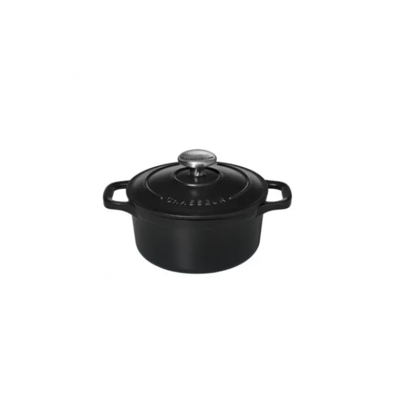 Cocotte En Fonte*CHASSEUR Mini Cocotte en Fonte Ronde 14 cm Noir Mat