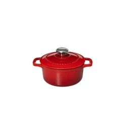 Cocotte En Fonte*CHASSEUR Mini Cocotte en Fonte Ronde 14 cm Rubis