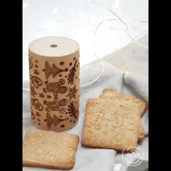 Ustensiles Pâtisserie*SCRAPCOOKING Mini Rouleau à Pâtisserie Empreinte Pain d'Epices 7 cm