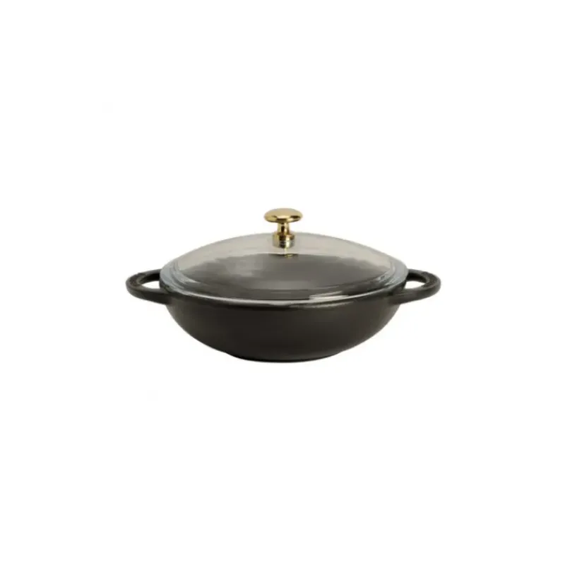 Woks*CHASSEUR Mini Wok en Fonte 18 cm Noir Mat
