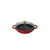 Woks*CHASSEUR Mini Wok en Fonte 18 cm Rubis
