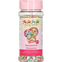 Décoration Comestible*FUNCAKES Mélange Mini-billes Disco 80 g